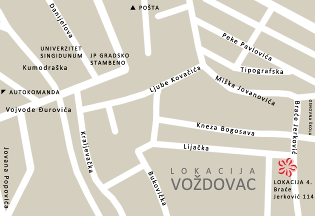 braca jerkovic beograd mapa Kontakt i lokacija škole stranih jezika Conlingua Plus   Beograd braca jerkovic beograd mapa